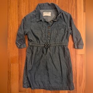 Old Navy Denim Chambray Dress 4T